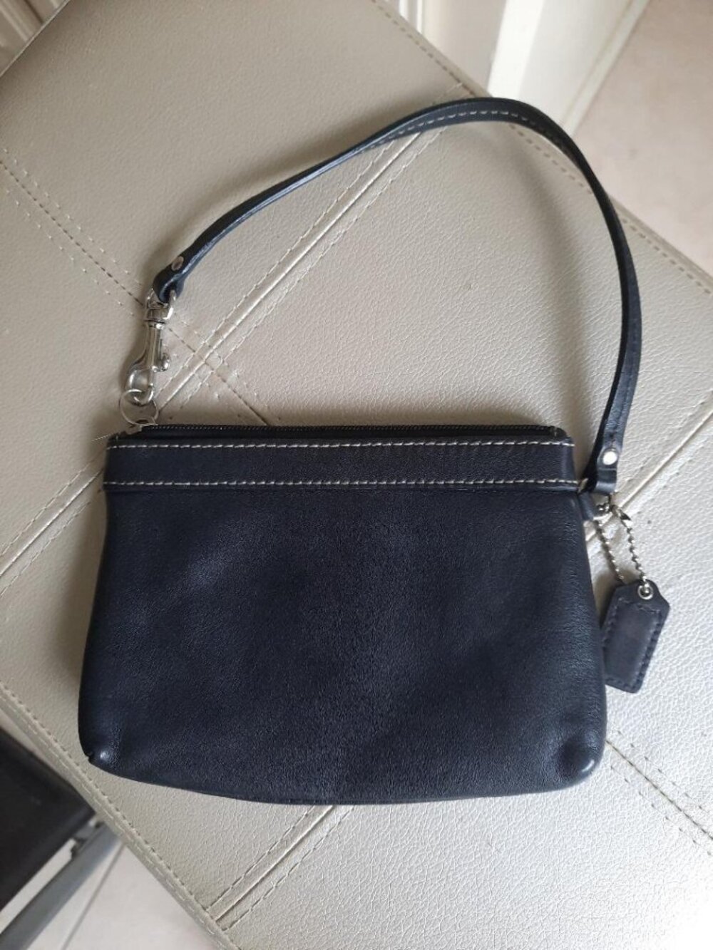Coach Black Leather Wristlet - Picture 9 of 11